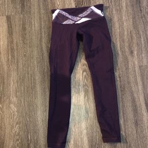 Full length purple lulu leggings